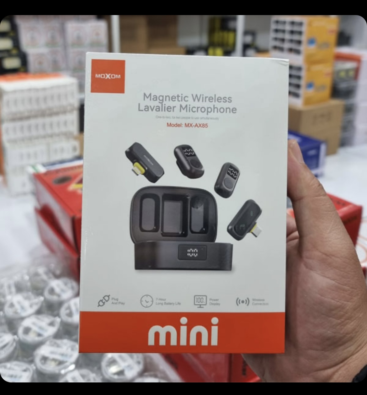 میکروفون بی سیم دوگانه یقه ای موکسوم مدل MX-AX85