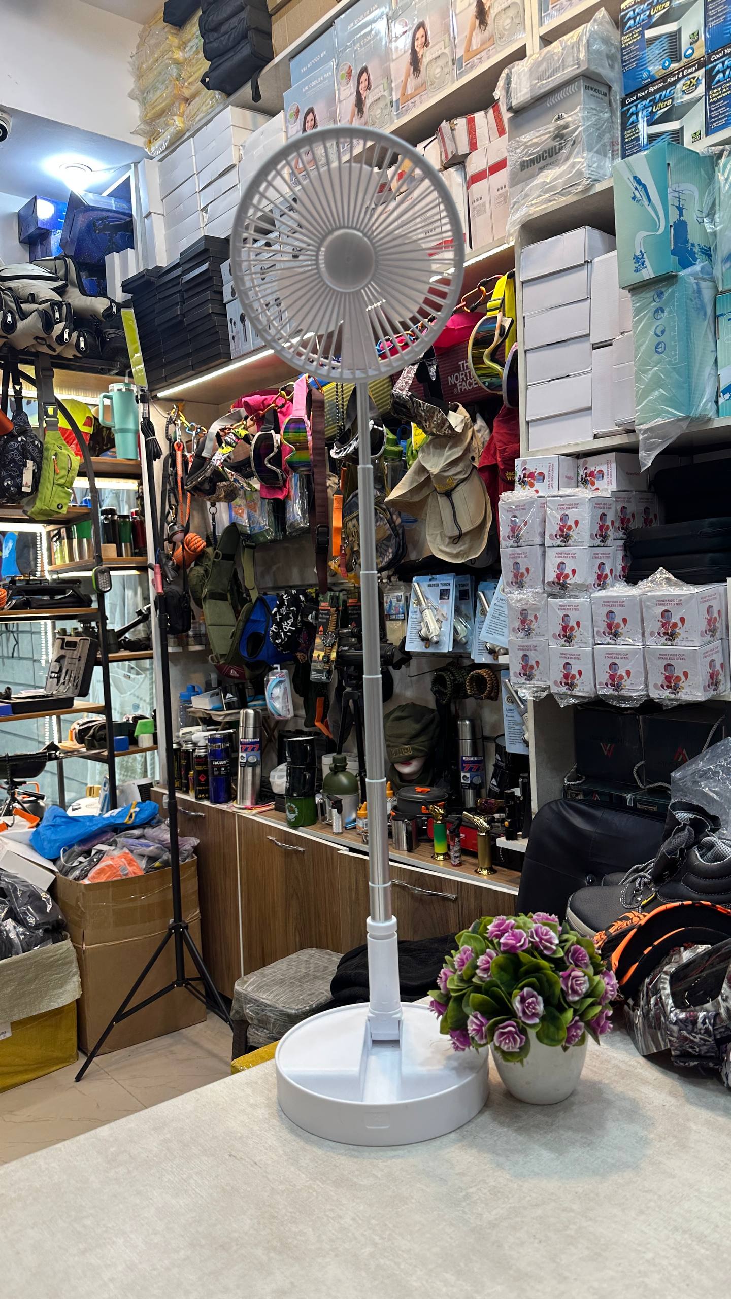پنکه شارژی تاشو تلسکوپی