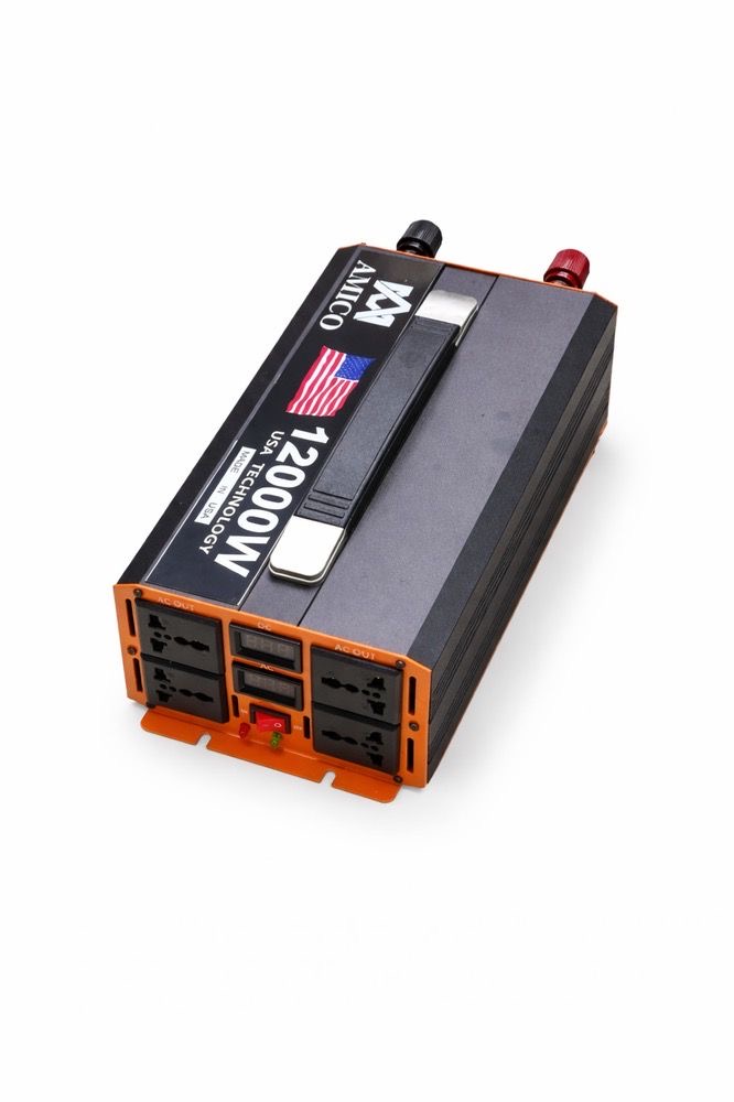 مبدل برق خودرو مدلAMICU 12000W USA Technology شبه سینوسی
