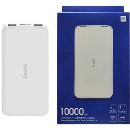 پاوربانک 10 وات شیائومی مدل Redmi PB100LZM ظرفیت 10000 میلی آمپر ساعت ( گارانتی سلامت و اصالت کالا )