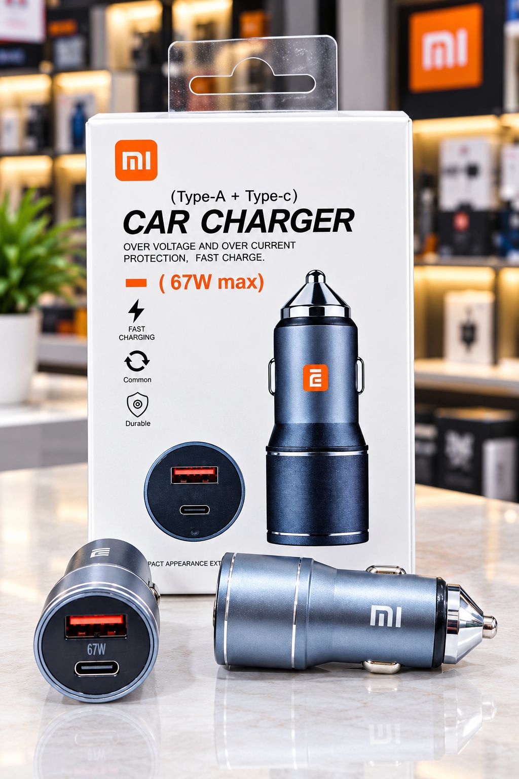 شارژر فندکی فست دو پورت Xiaomi مدل XM-PPS 67W - مشکی - YSP