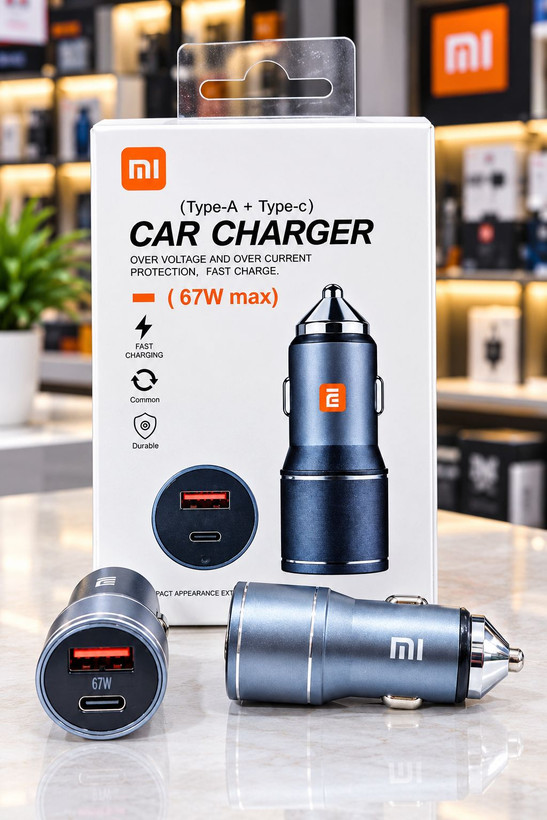 شارژر فندکی فست دو پورت Xiaomi مدل XM-PPS 67W - مشکی - YSP