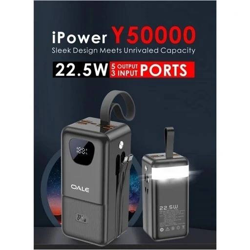 پاوربانک 50000 میلی آمپر OALE مدل Y50000